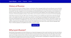 Desktop Screenshot of learn-russia.com